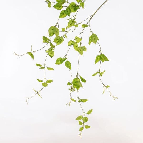 Artificial Faux Foliage String Green Plants Simulation Clematis, DIY Wall Decoration, Leaf, Ivy, Balcony, Garden, 85cmcor