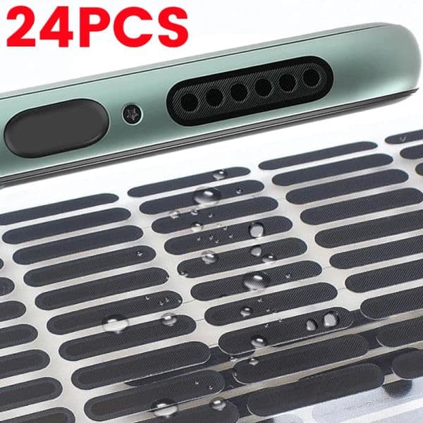 24/1PCS Universal Mobile Phone Speaker Dust Net Sticker Sound Hole Dust Cover Horn Mouth Gauze Mobile Phone Port Protection Tool