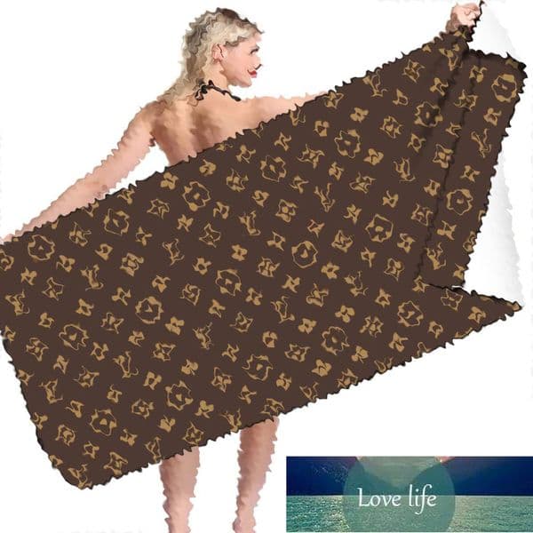 New Style Designer Lux Bath Towels Comfortable Washcloth Portable Washcloths Full Letter Printed Beach Towel Wholesale1