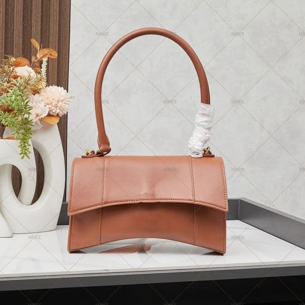 Long handle Classic hourglass Bag Single Shoulder Bag Crossbody bag Designer women bag Metal locking buckle design purse
