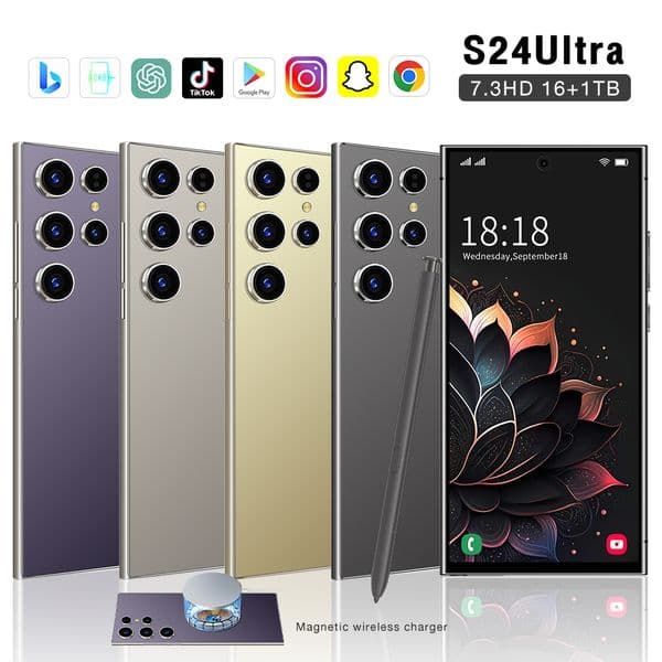 S24 Ultra Android Phone with 5G Connectivity, 7.3-inch HD Screen, Dual Camera & Huge Storage