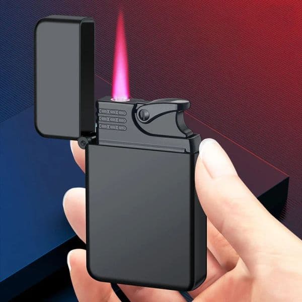 Windproof Waterproof Metal Lighter Electroplated Dragon Embossed Pattern Red Fire Direct Cigar Lighter Men Smoke Accesoire Gift