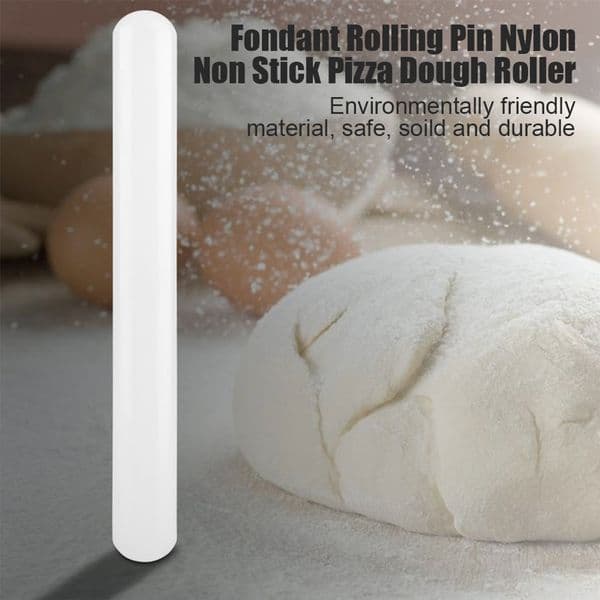 Fondant Rolling Pin Nylon Non Stick Pizza Dough Roller for Cookie Pastry DIY Cake Baking Tool