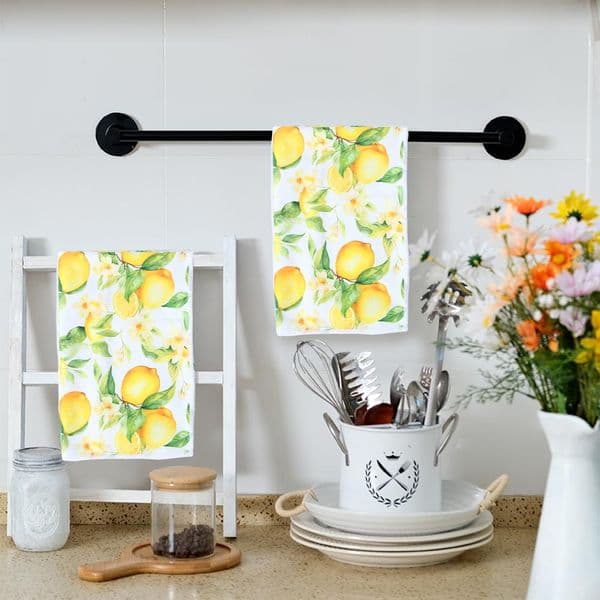 40*60cm Plaid Strawberry Dish Towel Cotton Kitchen Towels Absorbent Lint Free Catering Cleaning Cloth Kitchen Cleaning Towel