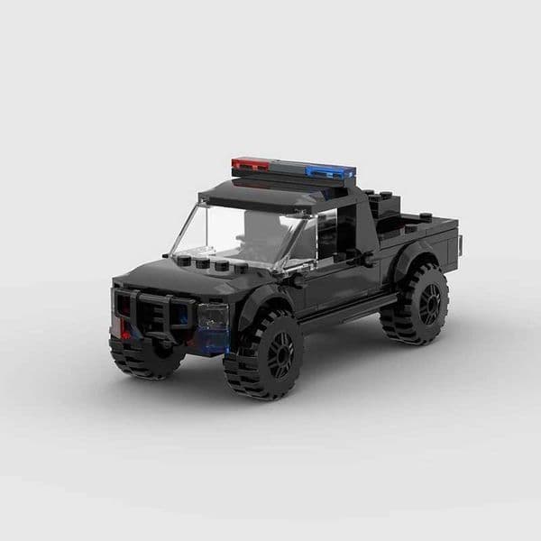 MOC Police Car SWAT Pickup Truck Classical Off-road Vehicle Brick Model Building Block Technical Christmas Gift Ci CreativeXJ250113