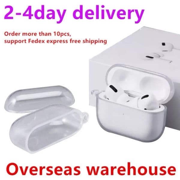 USA Stock For Apple 4 pro 2 3rd headset Accessories Silicone Protective Cover Headphone TPU Case