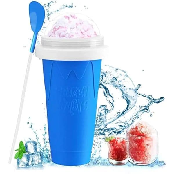 Smoothie Squeeze Cup 330ml Quick Freezing Magic Cup Frozen Drink Cup for Kids and Families Pour DIY Coke or Juice Summer Fun