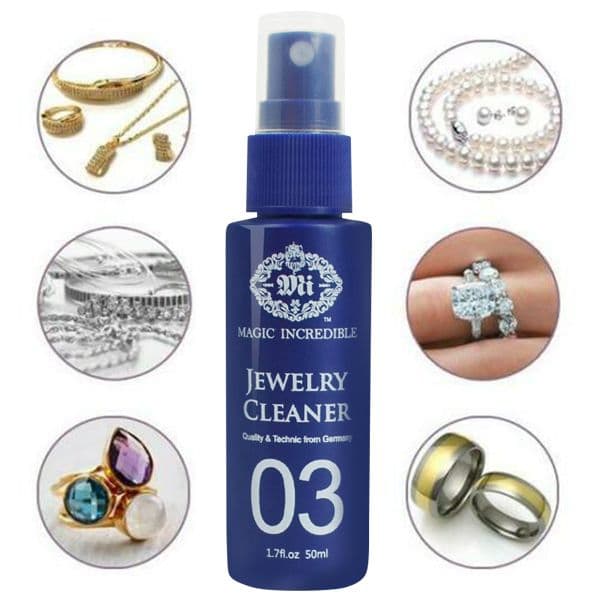 50ml Ultrasonic Jewelry Cleaner Solution Deep Clean and Restore Jewelry Sparkle for Jewelry Watch Diamond Cleaning