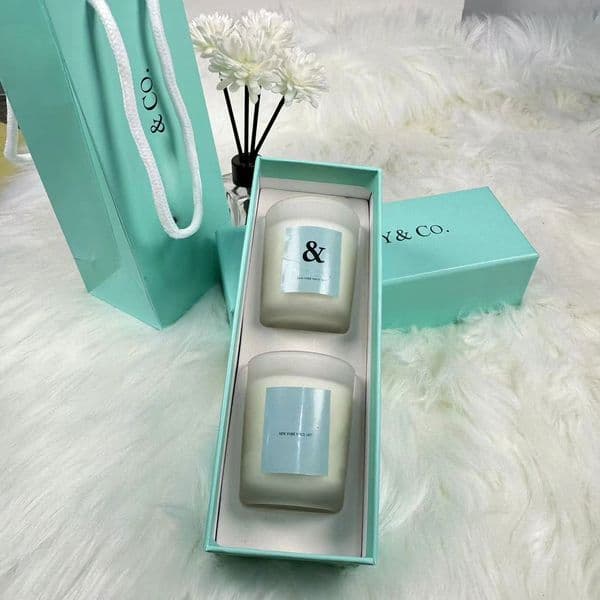 Blue Aromatherapy Bedroom, Living Room, Indoor Atmosphere, Fragrance Candle, Night Romantic Fragrant Candle 2pcs/set with gift box