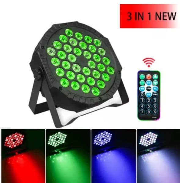 36 LED rgb 3 in 1 par light dmx 512 sound control dj party lights wedding disco lights ballroom club projection stage lamp
