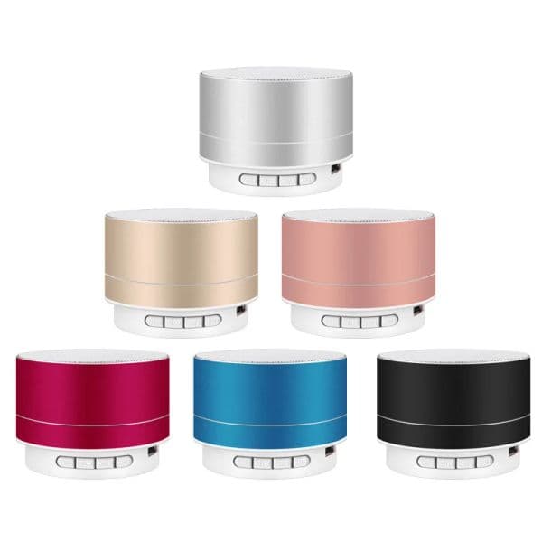 Aluminum Alloy Wireless Bluetooth Speaker Mini Portable Outdoor Cannon Subwoofer Music Sound Box for Mobile Phone TF Card PC A10