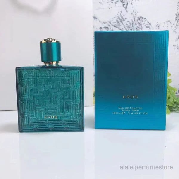 Hot Eros Men Perfume 100ml Blue Eau De Toilette Long Lasting Smell Edt Eros Love Flame Red Bottle Fragrance Spray Cologne Fast Ship
