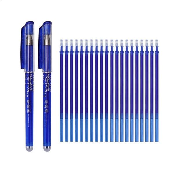 wholesale 0.5mm Erasable Gel Pen Set Black Blue Red Ink Refill Rod Kawaii Pens Washable Handle School Office Supplies Writing Stationery 250121