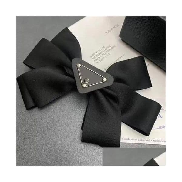 Luxury Hair Accessories Hair Accessories Designer Barrettes Girls Hairpin Classic Letter Clips Hairclips Fashion Women Bow Hairpins Drop Delivery Bab Osef