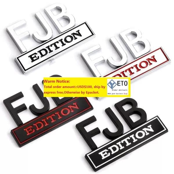 Metal Car Sticker Decoration Party Favor FJB Tailgate Decor Badge Emblem Decal Auto Accessories ZZ