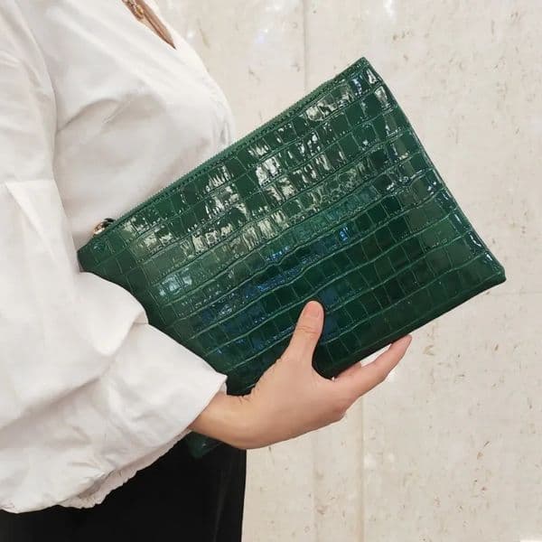 Fashion Women Envelope Clutch Bag Ladies Evening Party Large Clutches Handbag PU leather Alligator phone purses bolsas 250723