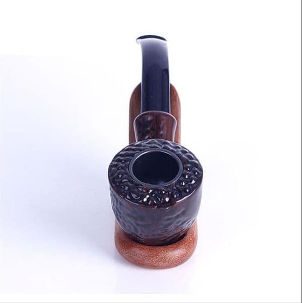 Smoking Pipes New imitation mahogany carving portable anti-skid pipe removable cleaning filter