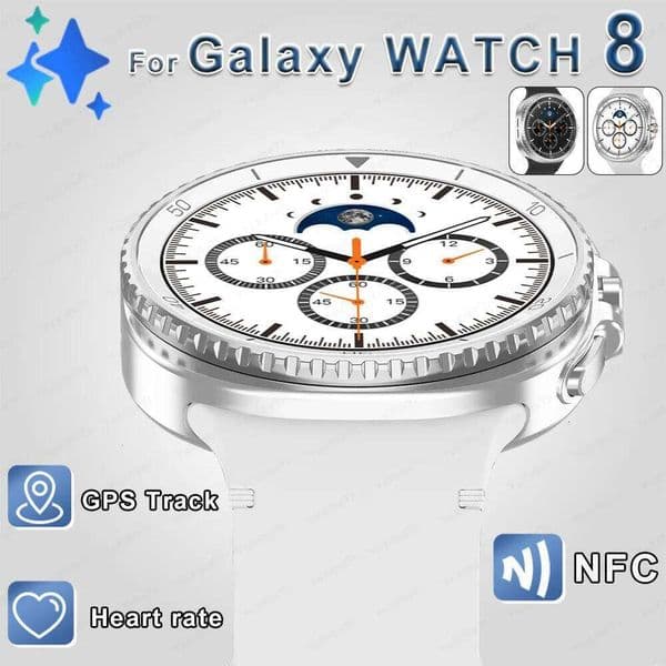 For Galaxy 8 Classic Smart Watch Men HD AMOLED Screen GPS Motion Trectory Heart Rate Bluetooth Call 1.53" Smartwatch New