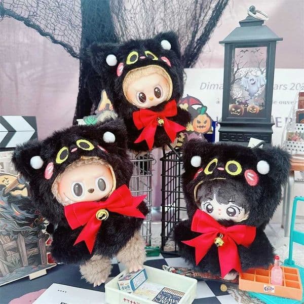 17cm Mini Plush Dolls Clothes Outfit Accessories for Korea Kpop Exo Labubu Idol V1 V2 Halloween Pumpkin Costumes Clothing Gift XJ250802