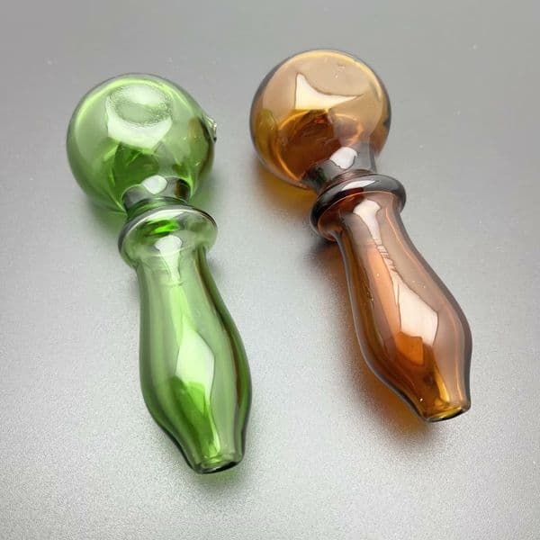 Smoking pipes Accessories Smoking hookah bongs water bottle bowl European and American smoking accessories - colored, enlarged, and thickened single wheel glass pipe