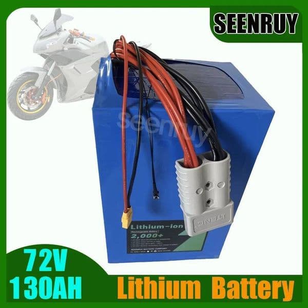 Lithium 72V 130AH LI-ION Battery Free Charger with ANT BMS 130A 170A 230A 380A 420A For Golf Cart Electric Vehicle Motorcycle