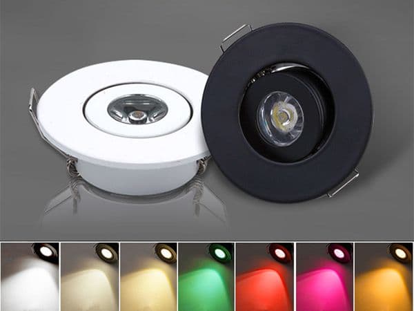 Mini LED spot lights Angle adjustable 1W 3W recessed ceiling lamp 220V 42-53mm jewelry lighting downlight for cabinet showcase light