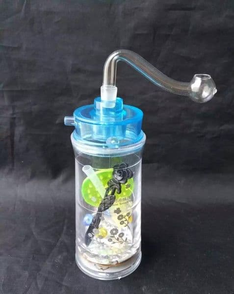 Acrylic printing water bottle Wholesale Glass Hookah, Glass Water Pipe Fittings,