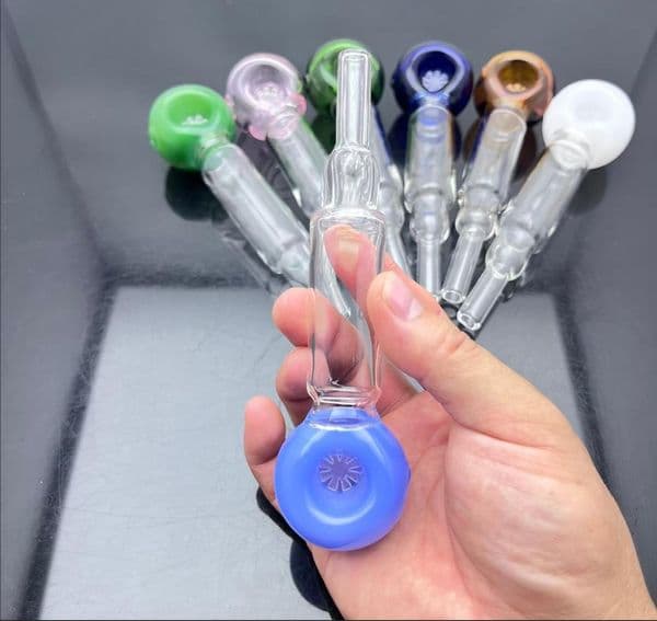 Glass Smoking Pipe Water Bongs hookah Hot selling colored filter smoking pipe in Europe and America