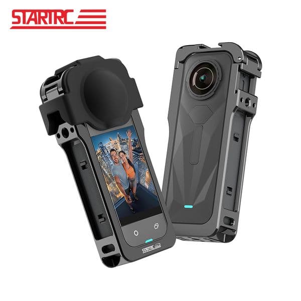 STARTRC Camera Rabbit Cage Magnetic Quick Release Metal Vertical Mount Frame with Protective Cover For Insta360 X5 Accessories