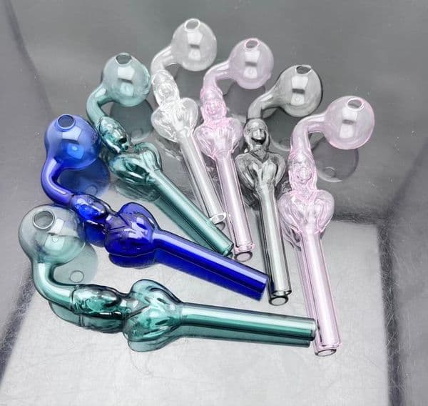 Glass Smoking Pipe Water Bongs hookah Hot selling elongated large bubble curved pot beauty glass pipe