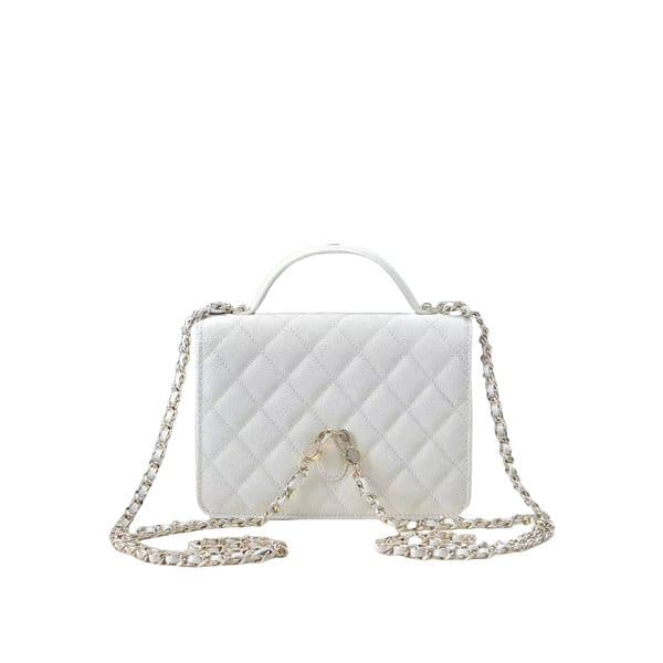 High Quality Luxury Designer bag ladys Fashion classics Silver chain Caviar Crossbody Handbags Original order 10A Handbag Womens Luxurys Brands Shoulder Bags