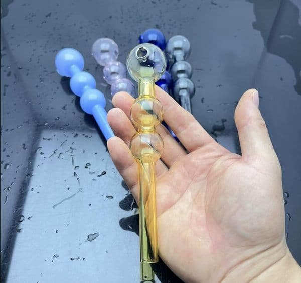 Glass Smoking Pipe Water Bongs hookah European and American smoking utensils, extended gourd colored glass pipes