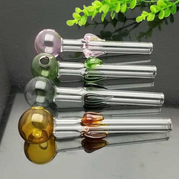 Smoking pipes Ball Glass Oil Burner Pipe Smoking Bowl Water Hookahs Bongs Hot selling Colorful Leaf Glass Bubble Burner