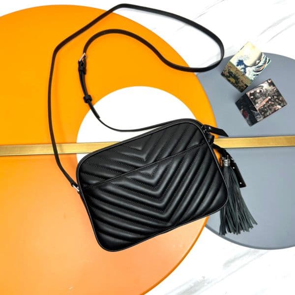 12a luxury bag tote bag designer bag new old versions of cowhide camera bags with adjustable shoulder straps and fashionable tassel pendant in calf leather with box