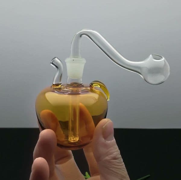 Smoking pipes Ball Glass Oil Burner Pipe Smoking Bowl Water Hookahs Bongs Colored glass apple pot