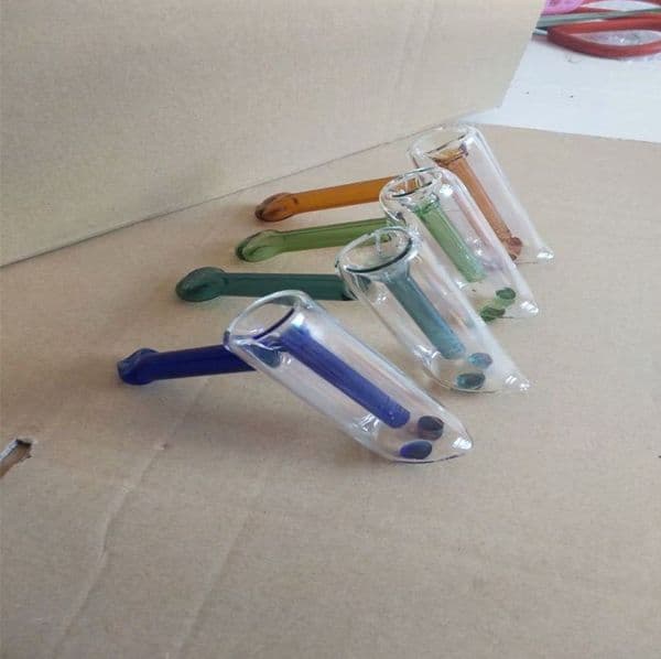 Smoking pipes Ball Glass Oil Burner Pipe Smoking Bowl Water Hookahs bongs Extended and thickened double-layer glass smoke gun