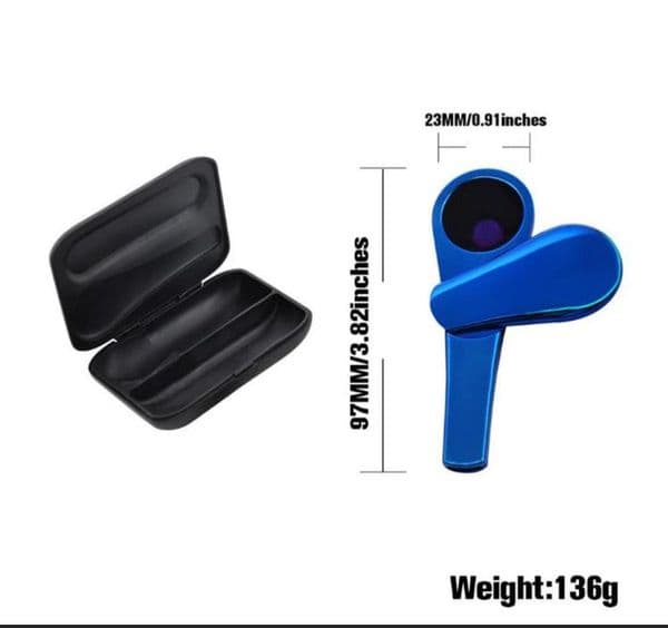 2025Hot selling metal pipe color upgrade with gift box detachable spoon shaped cigarette set