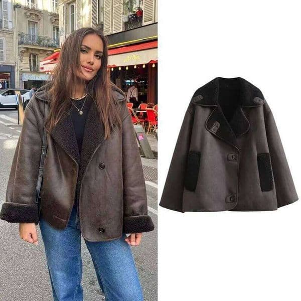 hoodie Woman Thick Faux Leather Jackets for Autumn Winter Warm Coats Female Demi-season Plush Jacket Women Outerwears jacket