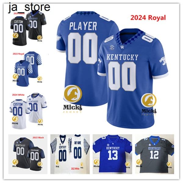 Zach Calzada Avery Stuart Kentucky Wildcats Jersey 22 Grant Godfrey 99 Kendrick Gilbert 34 Jayvant Brown Kentucky Football Jerseys Cjames