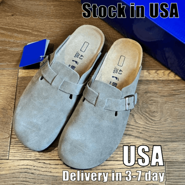 Designer Clogs Sandals Clog Slippers Cork Flat High Quality Fashion Summer Genuine Leather Slide Favourite Beach Casual Shoes Women Men sandals size 35-46