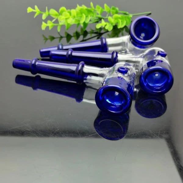 Smoking pipes Ball Glass Oil Burner Pipe Smoking Bowl Water Hookahs bongs Blue Thick Glass Pipe