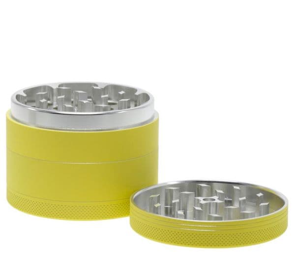 Smoking Pipes 40MM 50MM 55MM 63MM Four layer inner silver aluminum alloy outer rubber paint cigarette breaker