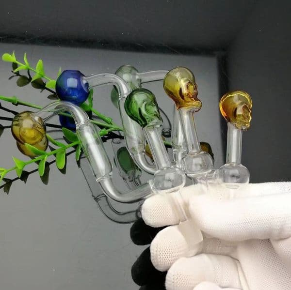 Smoking pipes Ball Glass Oil Burner Pipe Smoking Bowl Water Hookahs bongs Skull bone filtering and cooking pot