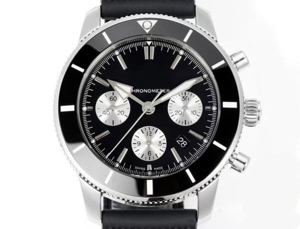 Chronograph 46 Dive Watch ETA7750 Chronograph Automatic Oversize Luxury mens Wristwatch Stainless Steel Sapphire Crystal