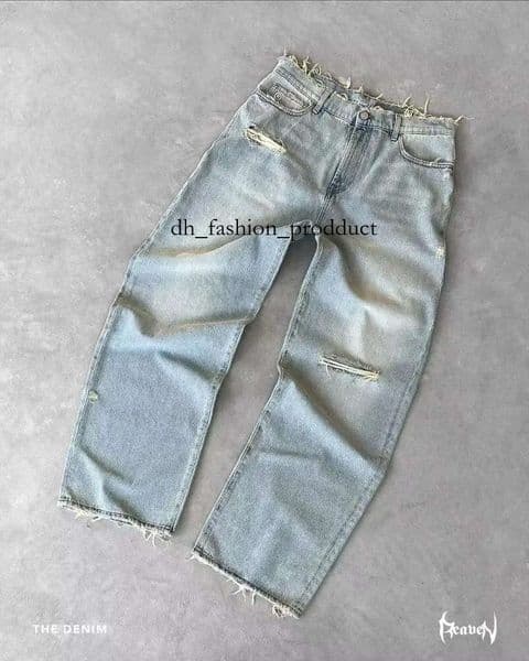 Polar Big Boy Jeans Mens Designer Pants Hip Hop Jorts Y2K Trousers Skate Streetwear Retro Denim Cartoon Graphic Embroidery Baggy Loose Fit Clothes Harajuku 087