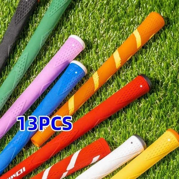 13pcs Anti-Slip Rubber Golf Club Grips - Durable Weather-Resistant Professional Golf Iron Grips with Comfortable Design L250805