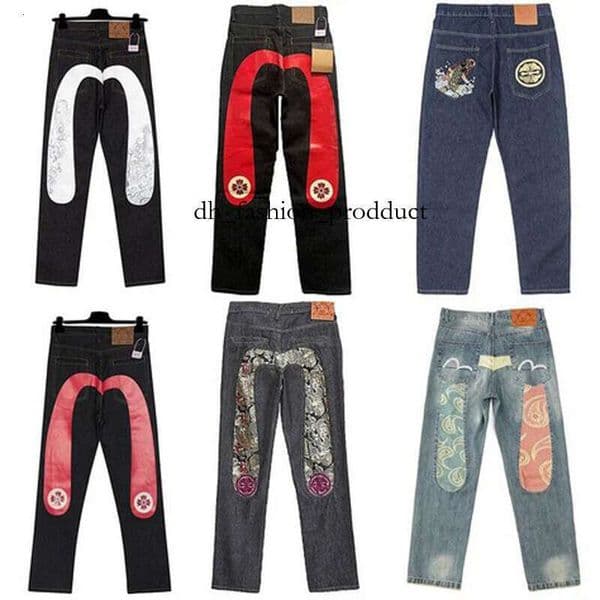 Jeans Harajuku Y2k Designer Mens Hip Hop High Street Straight Jeans Fashion Designer Graffiti M Printed Casual Versatile Trouser Washed Denim Pants b81