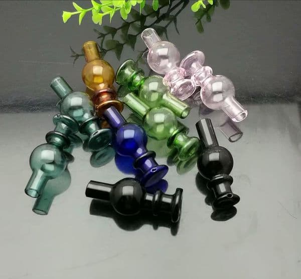 Coloured suction nozzle with ball Glass Bongs Glass Smoking Pipe Water Pipes Oil Rig Glass Bowls Oil Burn Smoke grinder
