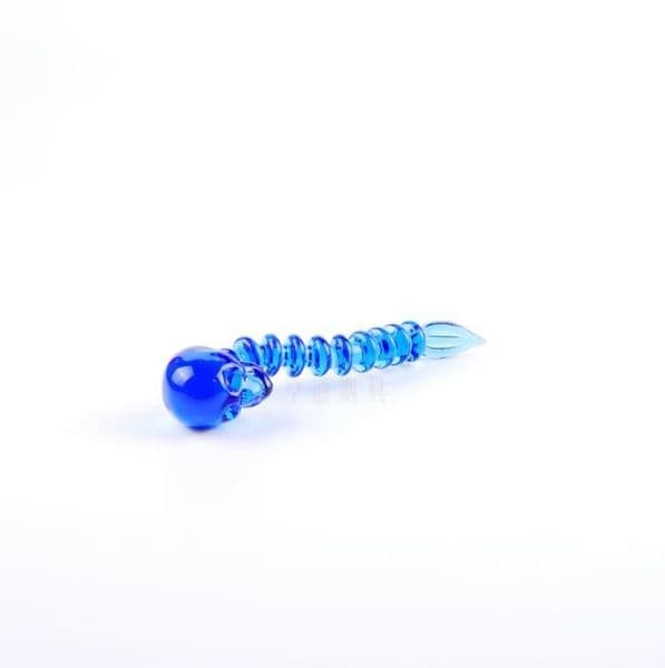 Smoking pipes Ball Glass Oil Burner Pipe Smoking Bowl Water Hookahs bongs Blue Skull Glass Smoking Set