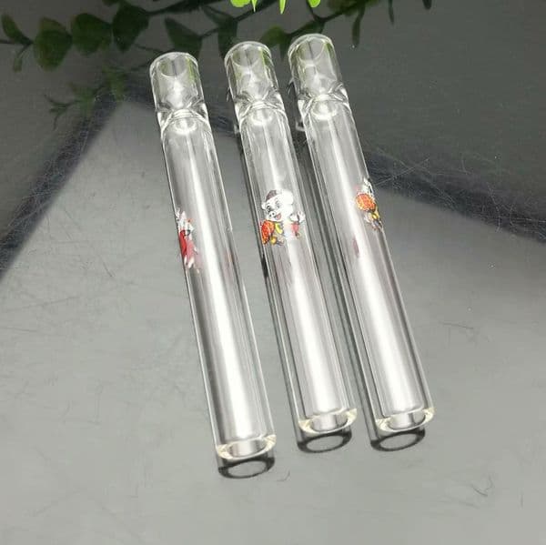 Glass Oil Burner Pipes hookah Glass Smoking bongs Smoke Pipes Hot selling cartoon pig glass suction nozzle in Europe and America